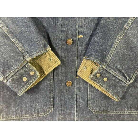 Vintage Dickies Barn Chore Coat Jacket M Aztec Blanket Lined Corduroy-Collar USA - Picture 8 of 16